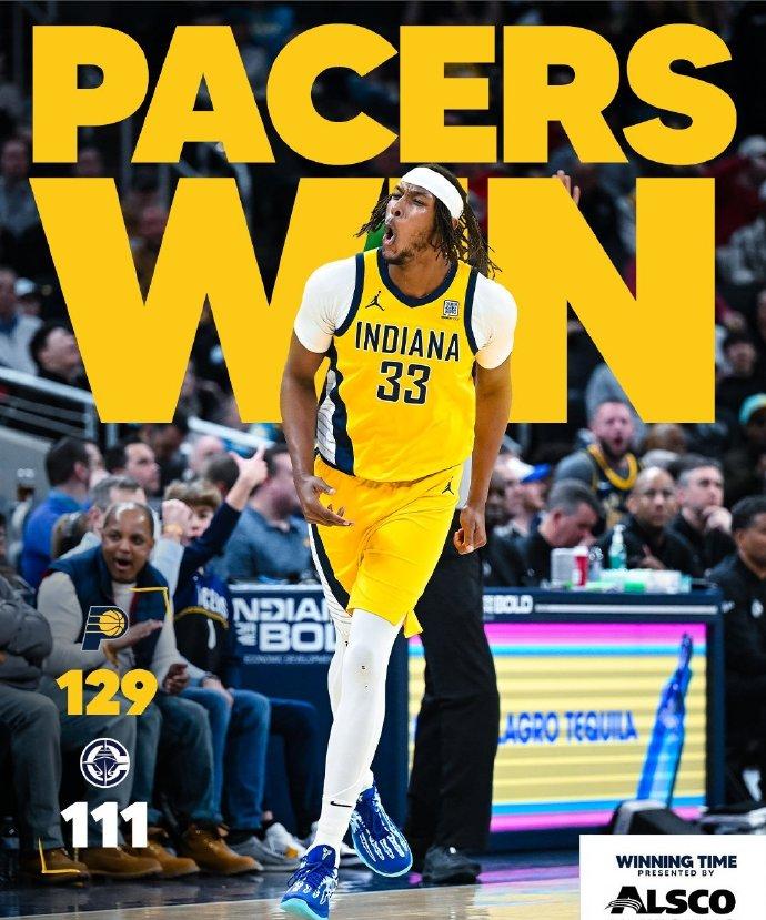 步行者主场 129-111 击溃快船，哈利伯顿闪耀哈登独木难支